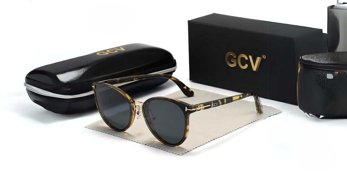 GCV Polarized Cat Eye Lady Sunglasses Ultralight Frame