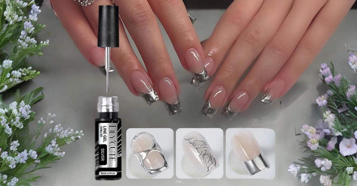 Create stunning nail art with LILYCUTE's 5ml Metallic Liner Gel! This super bright, mirror-finish polish is perfect for French manicures, pull lines, graffiti art, and more. Available in gold and silver, add this versatile gel polish to your nail art collection!