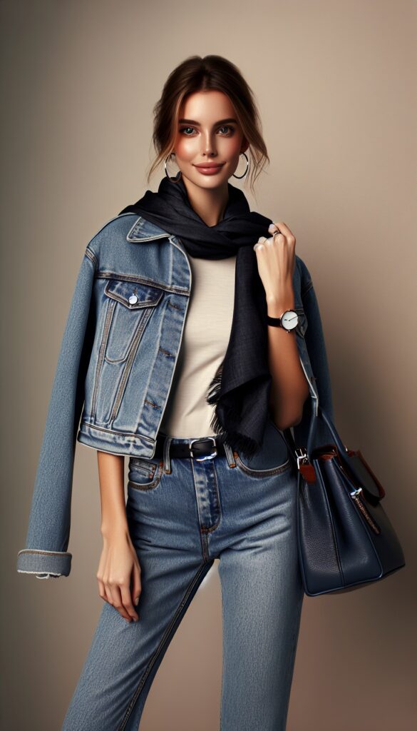 Classic denim-on-denim look